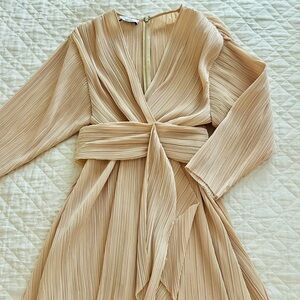 Worn once! EUC & Other Stories pleated cream dress.